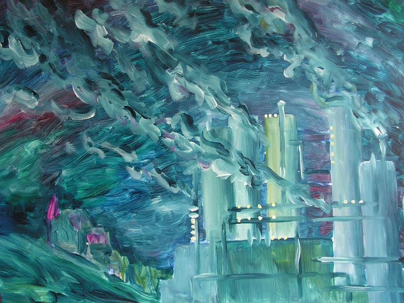 Chemie Wesseling, 2007, Acryl-Wachspapier, 90x66.JPG